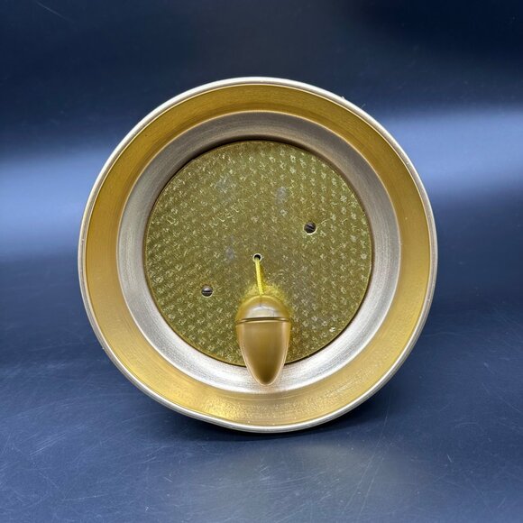 Vintage Green Velvet Gold Christmas Bell Music Box Hanging Decoration Japan - Picture 7 of 11